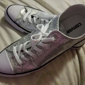Converse sparkle sequin shoes